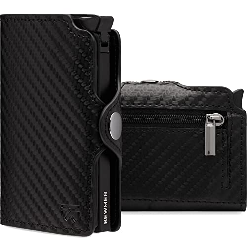 BEWMER 1 Geschütztes Kartenetui | Slim Wallet für Männer und Frauen | Kartenhalter mit RFID-Schutz und Geldklammern aus Kohlefaser | Carbon BEWMER 1 Geschütztes Kartenetui | Slim Wallet für Männer und Frauen | Kartenhalter mit RFID-Schutz und Geldklammern aus Kohlefaser | Carbon von BEWMER