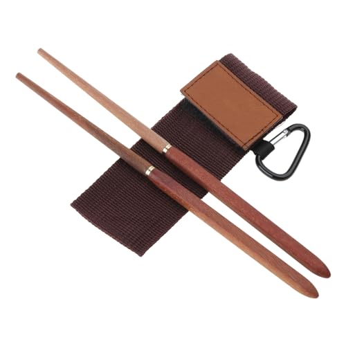 BFLKY 20 5 cm Zusammenklappbares Holz Essstäbchen Outdoor Camping Wandern Picknick Geschirr Geschirr Utensilien von BFLKY