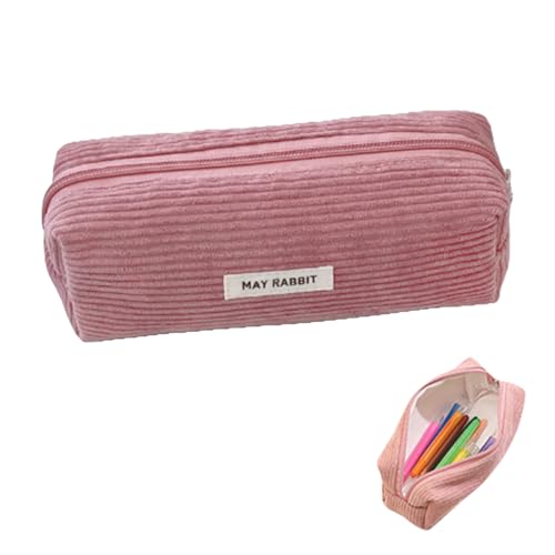 Mäppchen Aesthetic,Federmäppchen Mädchen,Cord-Stoff Pencil Case Aesthetic,Federtasche Erwachsene,Stifte Haves Study Must Portable Schlamppermäppchen Etui Schule,Schulsachen für Kinder Teenager(Rosa) Mäppchen Aesthetic,Federmäppchen Mädchen,Cord-Stoff Pencil Case Aesthetic,Federtasche Erwachsene,Stifte Haves Study Must Portable Schlamppermäppchen Etui Schule,Schulsachen für Kinder Teenager(Rosa) von BFUZXY
