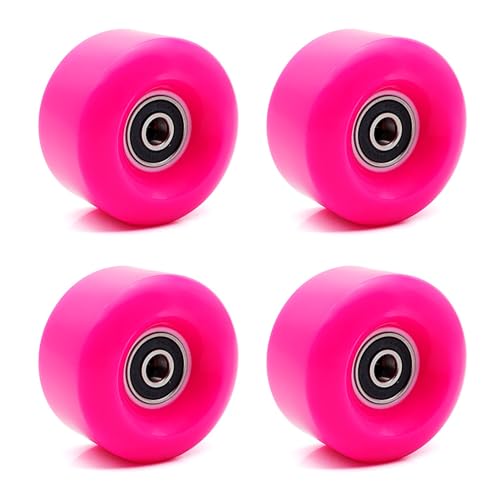 BFVAKBKYT Rollschuh-Räder, Skate-Rollen Ersatz, Skateboard-Rollen 4er-Pack Roller Roller(Pink) von BFVAKBKYT