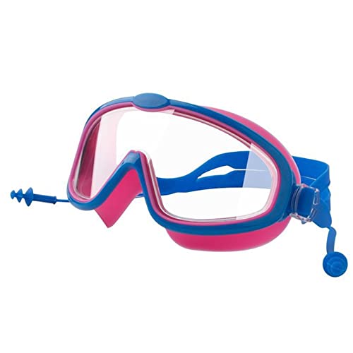 BFVAKBKYT Schwimmbrille, Verstellbare große Brille mit Ohrstöpseln, wasserdicht, for Jungen, Tauchen, Surfen von BFVAKBKYT