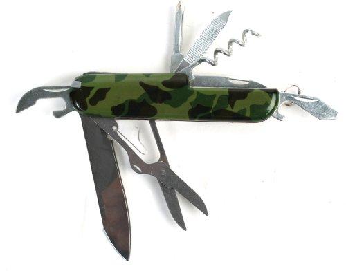 Multifunktions-Taschenmesser, Camouflage, 10 cm von BG