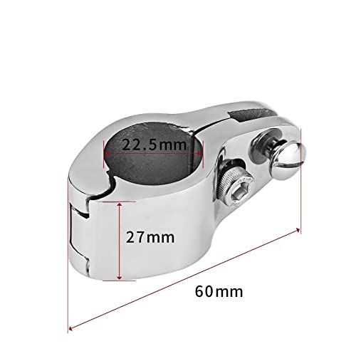 BGTSF 22-32MM Markisenrohrklemme Aus Edelstahl 316 Marine-Schnellspannstift Hochglanzpoliert Öffnungsgleithülse Marine-Hardware-Zubehör,Marine-Ersatzteile(22MM) von BGTSF