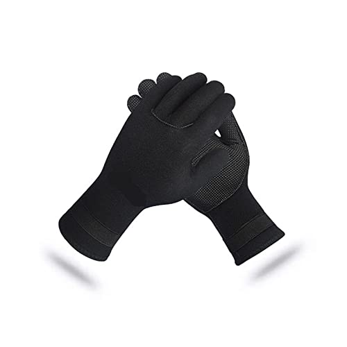 BGTSF Neoprenhandschuhe, 1 Paar 3MM Tauchhandschuhe Schwimmhandschuhe Schnorchelausrüstung Kratzfest Warmhalten Neoprenanzug Material Schwimmen Speerfischen,Kaltwasser-Schwimmzubehör(Noir,Small) von BGTSF