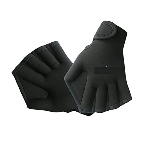 BGTSF Neoprenhandschuhe, Fingerlose Schwimmhandschuhe for Wassersport, Schwimmhäute, Tauchzubehör, Handschuhpaddel, Wasserbeständigkeit, Schwimmhäute,Kaltwasser-Schwimmzubehör(Noir) von BGTSF