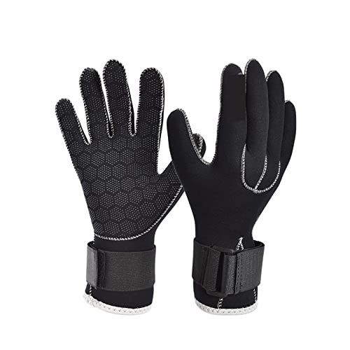 BGTSF Neoprenhandschuhe, Tauchen Winter beheizte Handschuhe for Männer Frauen Taucher Neoprenanzug Schnorcheln Kanu Spearfish Underwater,Kaltwasser-Schwimmzubehör(3MM Diving Gloves 03,Medium) von BGTSF