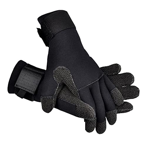 BGTSF Neoprenhandschuhe, Tauchhandschuhe 3 Mm / 5 Mm rutschfeste, Verschleißfeste Handschuhe for Tauchen Im Winter, Schwimmen, Skifahren, Klettern,Kaltwasser-Schwimmzubehör(3mm Kevlar DST-3mm,L) von BGTSF