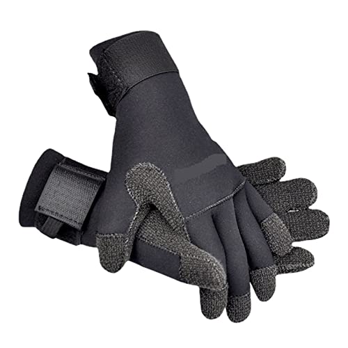 BGTSF Neoprenhandschuhe, Tauchhandschuhe 3 Mm / 5 Mm rutschfeste, Verschleißfeste Handschuhe for Tauchen Im Winter, Schwimmen, Skifahren, Klettern,Kaltwasser-Schwimmzubehör(5mm Kevlar RDS-5mm,L) von BGTSF