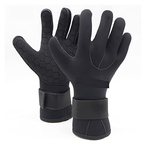 Neoprenhandschuhe, 3mm 5mm Neopren Tauchen Winter Beheizte Handschuhe for Männer Frauen Taucher Neoprenanzug Schnorcheln Kanu Spearfish Unterwasserjagd Handschuh ,Kaltwasser-Schwimmzubehör(3MM,Medium) von BGTSF