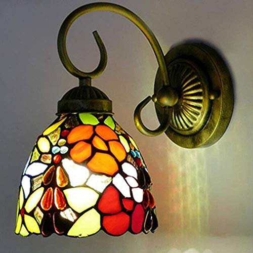 Wandleuchte Einfache Barock Stil Libellen Wandleuchte Weidenfarbe Glas Spiegel Wandleuchte Retro Wandleuchte von BHIAG