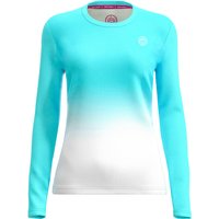 BIDI BADU Crew Gradiant Tennis-Langarmshirt Mädchen AQWH - aqua, white 152 von BIDI BADU