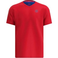 BIDI BADU Crew Inside Out V-Neck Tennisshirt Herren RDBL - red, blue XXL von BIDI BADU