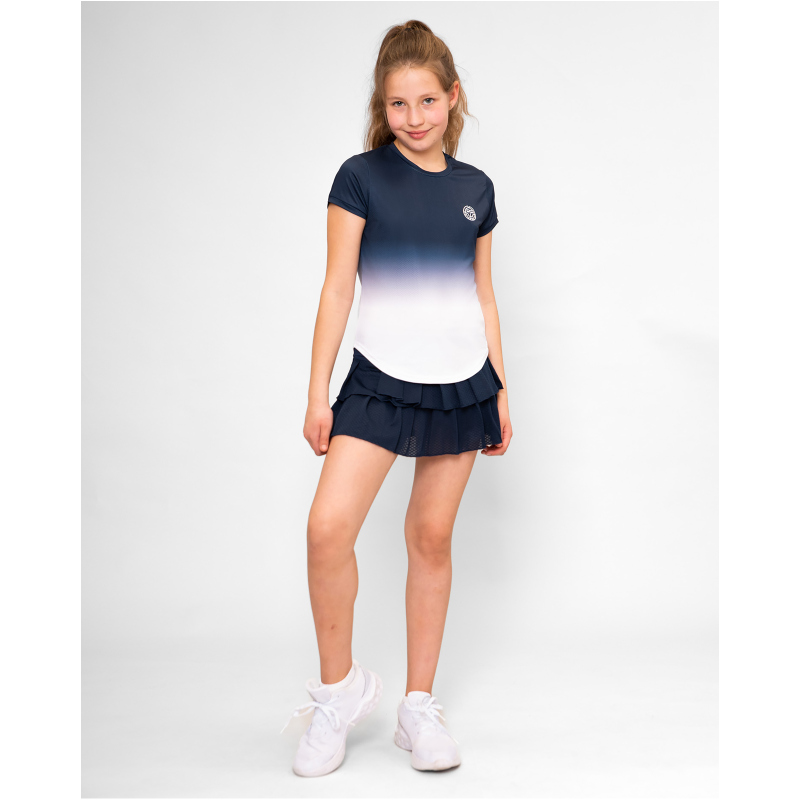 BIDI BADU Crew Pleated Junior Tennisrock Mädchen DBL - dark blue 152 von BIDI BADU