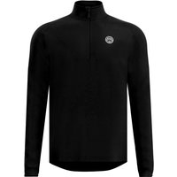 BIDI BADU Crew Tennis-Langarmshirt Herren BK - black M von BIDI BADU