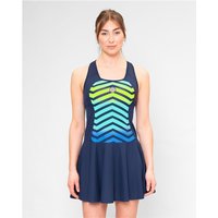 BIDI BADU Crew Tenniskleid Damen DBLMX - dark blue, mixed L von BIDI BADU