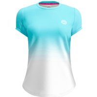 BIDI BADU Crew Tennisshirt Damen AQWH - aqua, white XS von BIDI BADU