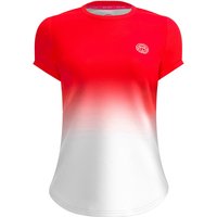 BIDI BADU Crew Tennisshirt Damen RDWH - red, white XS von BIDI BADU
