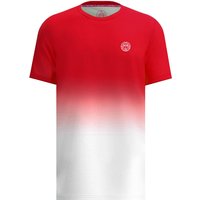 BIDI BADU Crew Tennisshirt Herren RDWH - red, white M von BIDI BADU