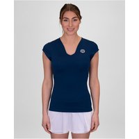 BIDI BADU Crew V-Neck Tennisshirt Damen DBL - dark blue XL von BIDI BADU