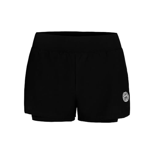 BIDI BADU Damen Crew 2In1 Shorts - Black, Größe:S von BIDI BADU