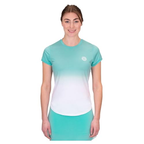 BIDI BADU Damen Crew Gradiant Tee - Aqua, White, Größe:XL BIDI BADU Damen Crew Gradiant Tee - Aqua, White, Größe:XL von BIDI BADU
