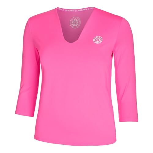 BIDI BADU Damen Crew V-Neck Longsleeve - pink, Größe:S BIDI BADU Damen Crew V-Neck Longsleeve - pink, Größe:S von BIDI BADU