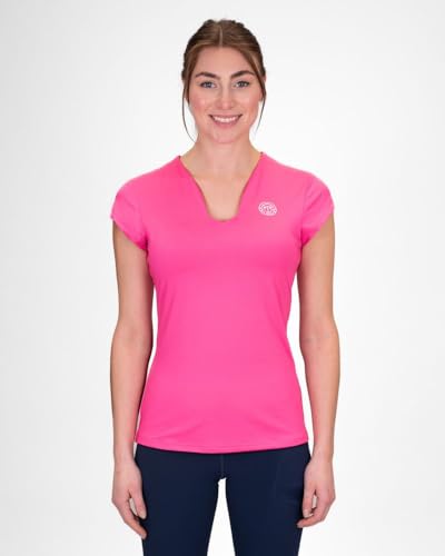 BIDI BADU Damen Crew V-Neck Tee - pink, Größe:S von BIDI BADU