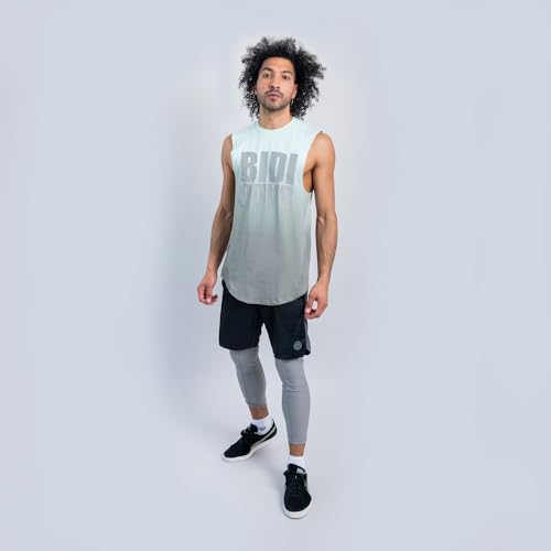 BIDI BADU Herren Bicepsus Move Printed Tank - Mint/Grey, Größe:M von BIDI BADU