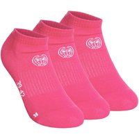 BIDI BADU No Party Show Move Tennissocken 3er Pack in pink, Größe: 47 - 50 von BIDI BADU