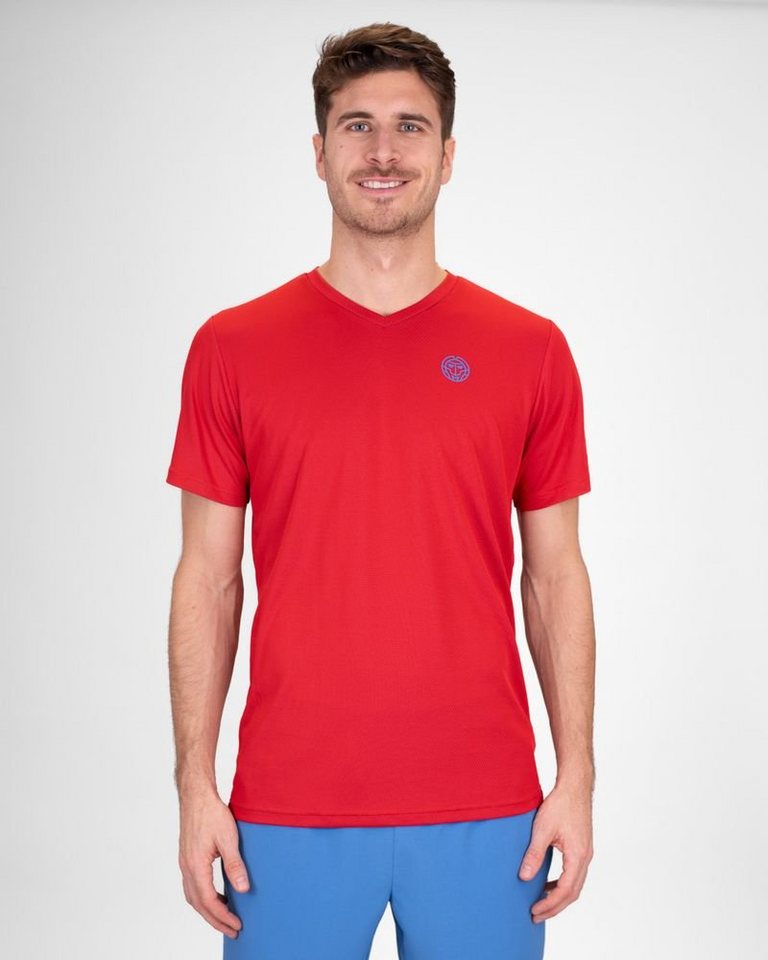 BIDI BADU Tennisshirt Crew Tennisshirt für Herren in rot von BIDI BADU