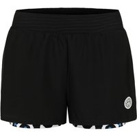 Bidi Badu Leoparty Styles Printed 2in1 Shorts Damen Schwarz von BIDI BADU