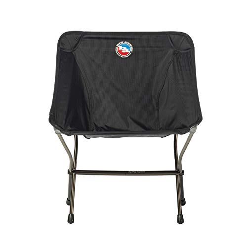 BIG AGNES Skyline Ultralight Backpacking Chair for Fast and Light Adventures, Black Campingmöbel, Aluminium, Schwarz, Einheitsgröße von BIG AGNES