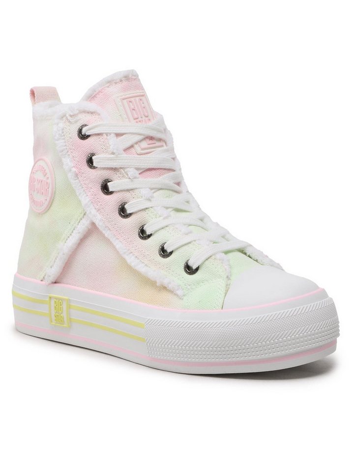 BIG STAR Sneakers aus Stoff LL274177 White/Pink/Yellow Sneaker BIG STAR Sneakers aus Stoff LL274177 White/Pink/Yellow Sneaker von BIG STAR