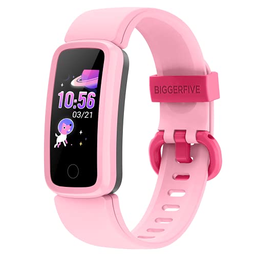 BIGGERFIVE Vigor Fitness Armband Uhr für Kinder Mädchen Junge ab 5-15 Jahren, Fitness Tracker Smartwatch mit Schrittzähler Pulsuhr Kalorienzähler und Schlafmonitor, IP68 Wasserdicht Aktivitätstracker von BIGGERFIVE