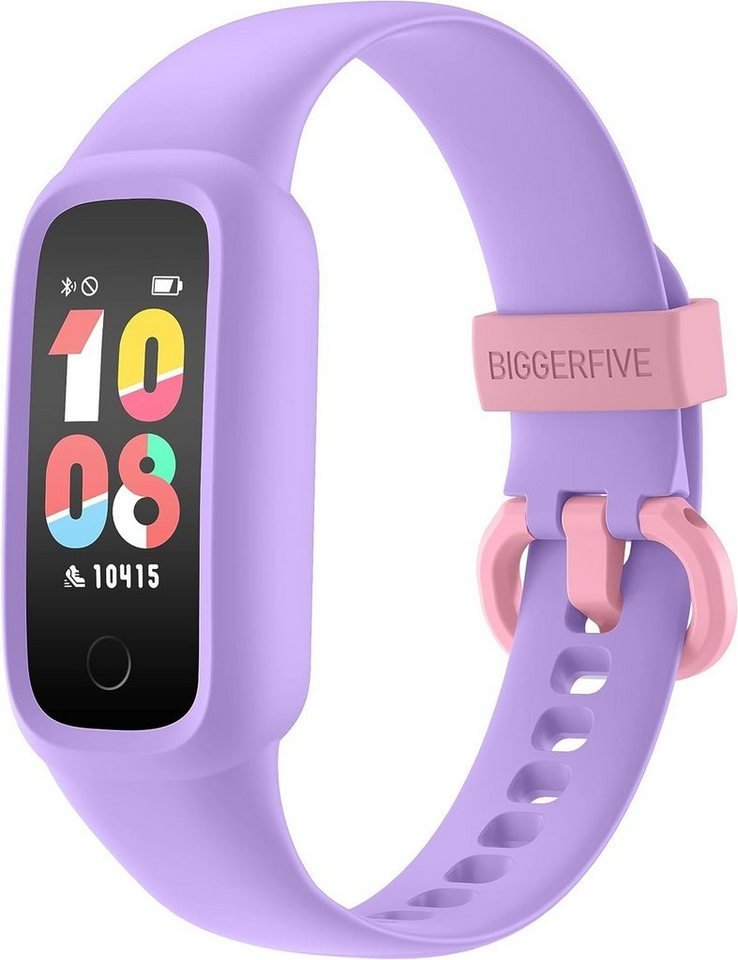 BIGGERFIVE Smartwatch (Android iOS), Fitness Tracker Uhr Kinder Pulsuhr Aktivitätstracker IP68 Wasserdicht von BIGGERFIVE