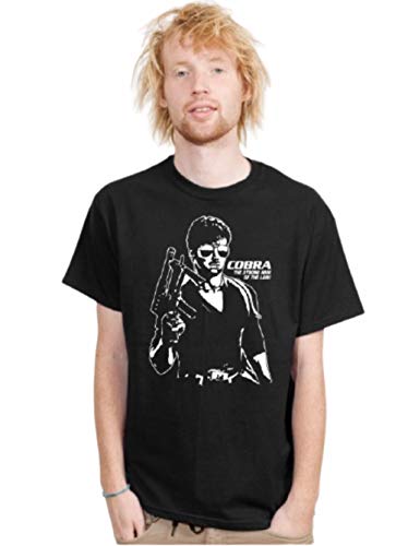 T-Shirt City Cobra Sylvester Stallone Kult Film Shirt E141 schwarz Gr. L von BIGTIME.de