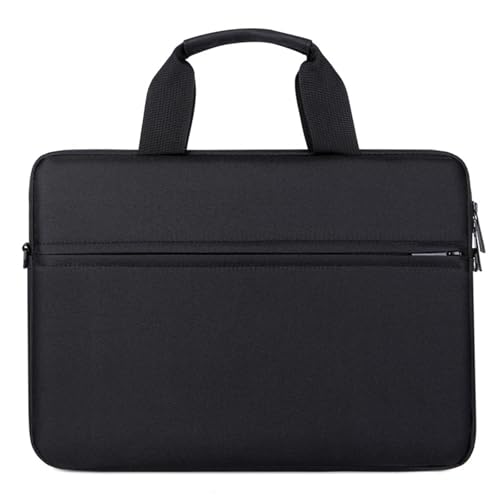 Multifunktionale Laptop-Tragetasche mit verstellbarem Schultergurt für 13/14/15-Zoll-Notebooks, Oxford-Stofftaschen, Schwarz von BIGULA