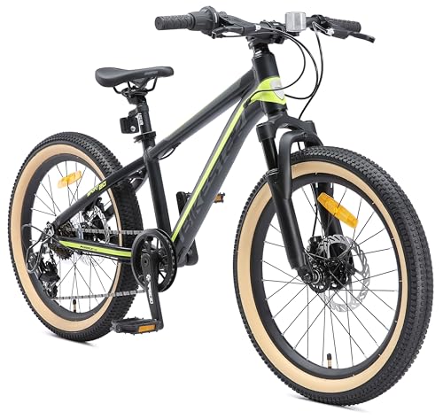 BIKESTAR Kinder Fahrrad Aluminium Mountainbike 7 Gang Shimano, Scheibenbremse ab 6 Jahre | 20 Zoll Kinderrad MTB | Schwarz Grün BIKESTAR Kinder Fahrrad Aluminium Mountainbike 7 Gang Shimano, Scheibenbremse ab 6 Jahre | 20 Zoll Kinderrad MTB | Schwarz Grün von BIKESTAR