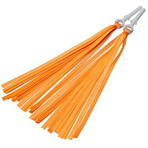 BIKESTAR Lenkerfransen Lenkerbändchen Streamer Bändchen | Für Kinderlaufrad und Kinderfahrrad | Orange BIKESTAR Lenkerfransen Lenkerbändchen Streamer Bändchen | Für Kinderlaufrad und Kinderfahrrad | Orange von BIKESTAR