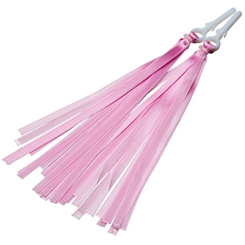 BIKESTAR Lenkerfransen Lenkerbändchen Streamer Bändchen | Für Kinderlaufrad und Kinderfahrrad | Pink von BIKESTAR