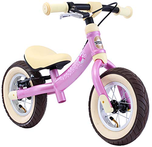 BIKESTAR Mitwachsendes Kinder Laufrad Lauflernrad Kinderrad für Mädchen ab 2-3 Jahre | 10 Zoll Sport Flex Kinderlaufrad | Pink | Risikofrei Testen von BIKESTAR