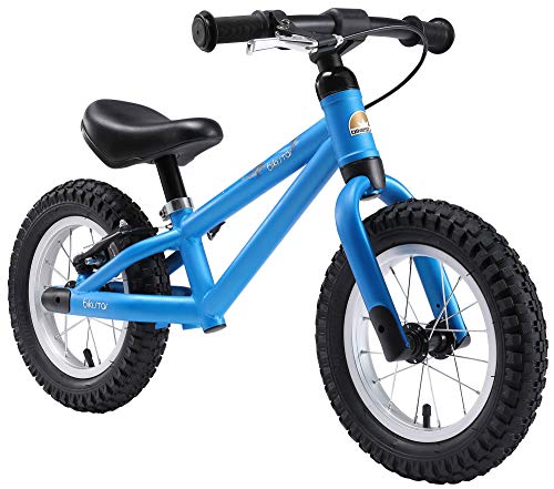 BIKESTAR Mountain Kinderlaufrad Lauflernrad Kinderrad für Jungen und Mädchen ab 3-4 Jahre | 12 Zoll Kinder Laufrad Mountainbike | Blau | Risikofrei Testen von BIKESTAR