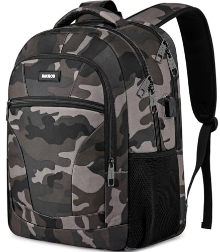 BIKROD Rucksack Herren und Damen, Schulrucksack Jungen Mädchen Teenager, 15.6 Zoll Laptop Arbeit Daypack mit USB-Ladeanschluss für Business Wandern Reisen Camping Schulranzen BIKROD Rucksack Herren und Damen, Schulrucksack Jungen Mädchen Teenager, 15.6 Zoll Laptop Arbeit Daypack mit USB-Ladeanschluss für Business Wandern Reisen Camping Schulranzen von BIKROD