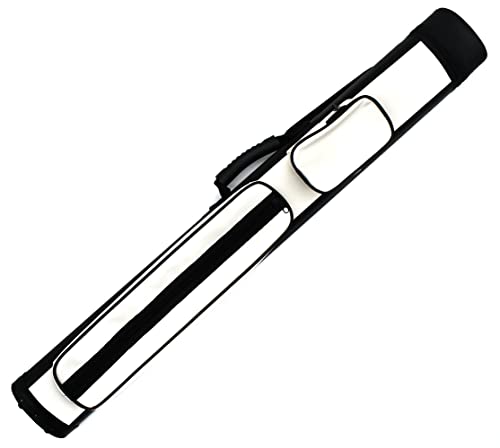 BILMAG Billard Queue Köcher Tasche Queueköcher Queuetasche, Cue Grand, Weiß - Schwarz, 2/2, 87cm BILMAG Billard Queue Köcher Tasche Queueköcher Queuetasche, Cue Grand, Weiß - Schwarz, 2/2, 87cm von BILMAG