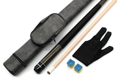 BILMAG Billard Queue Set Komplettset Anthrazit, 148cm Queue mit Köcher, Handschuh und Kreide BILMAG Billard Queue Set Komplettset Anthrazit, 148cm Queue mit Köcher, Handschuh und Kreide von BILMAG