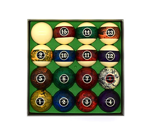 BILMAG Samurai Fantasy Pool Billard Kugelset, 57,2 mm - Hochwertiges Kunstharz, Für 7, 8 und 9 ft Billardtische BILMAG Samurai Fantasy Pool Billard Kugelset, 57,2 mm - Hochwertiges Kunstharz, Für 7, 8 und 9 ft Billardtische von BILMAG