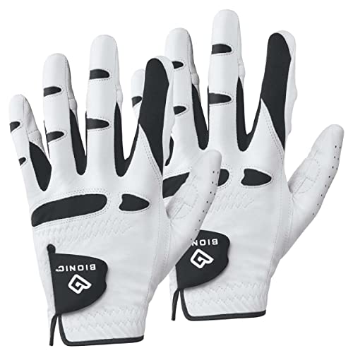 BIONIC Damen StableGrip Cabretta Leder Golfhandschuh - LH - Weiß - XL - 2 Pack BIONIC Damen StableGrip Cabretta Leder Golfhandschuh - LH - Weiß - XL - 2 Pack von BIONIC
