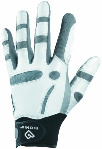 BIONIC Herren Golfhandschuh RelaxGrip Linke Hand (Rechtshänder Golfer) Golf Handschuh - M - grau von BIONIC