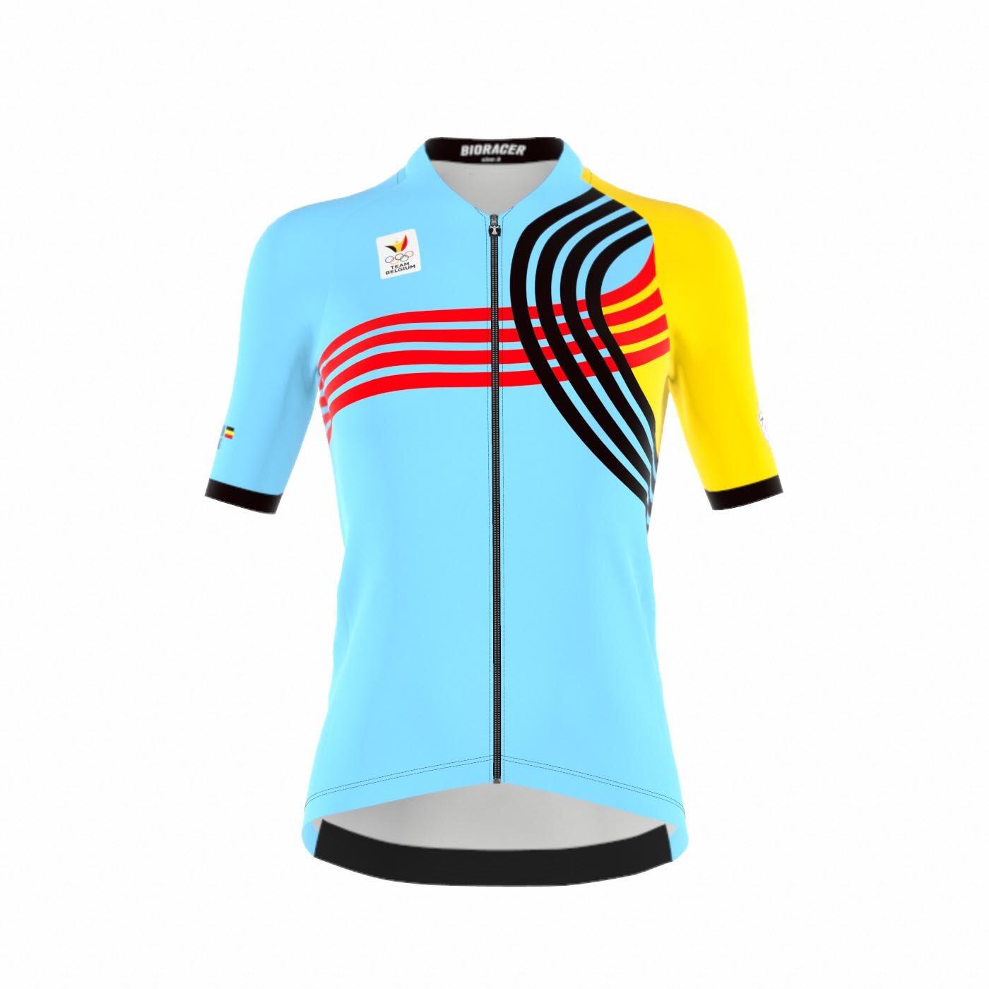 Radtrikot für Damen - Blau - Official Team Belgium 2024 Olympic Edition von BIORACER