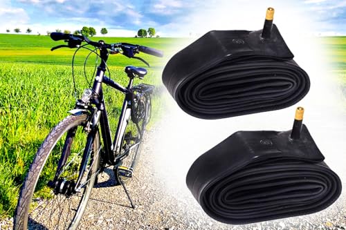2X Fahrradschlauch 27-28 Zoll, 28-47/609-630-622-635, Schrader-Ventil Autoventil AV40 formgeheizt hochelastisch für Mountainbike, City, E-Bike 2X Fahrradschlauch 27-28 Zoll, 28-47/609-630-622-635, Schrader-Ventil Autoventil AV40 formgeheizt hochelastisch für Mountainbike, City, E-Bike von BISOMO